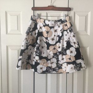 White House Black Market floral skirt size 6